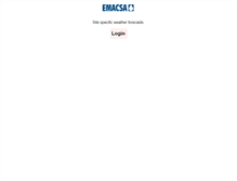 Tablet Screenshot of emacsa.meteologica.com